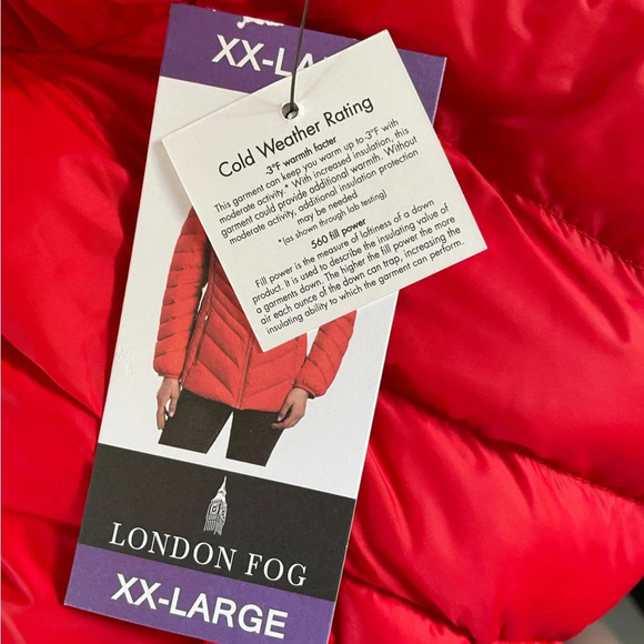 NWT London Fog Packable Down Puffer Jacket XXL - Picture 10 of 12
